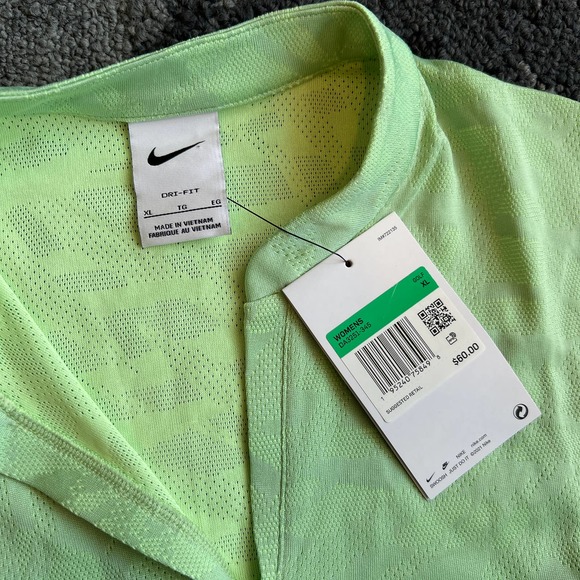 Nike Dri-FIT Victory Jacquard Print Sleeveless Golf Polo Shirt NEW XL - Picture 4 of 5